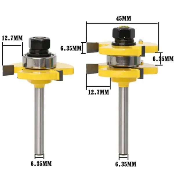 3 Teeth T-type Tenon Knife Cutter - Image 3