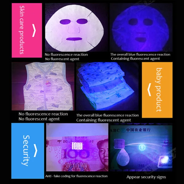 395NM UV Purple Light Waterproof Aluminium LED Torch - Image 6