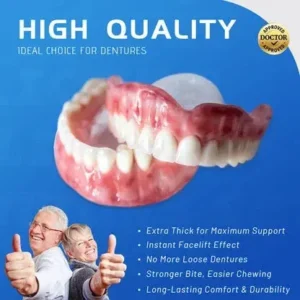 Adsorptive denture
