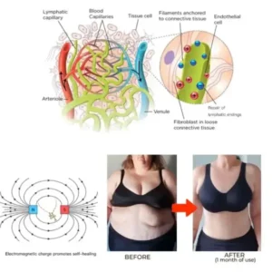 Lymphatic Magnetic Therapy Cross Design Diamond Necklace