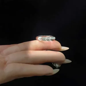Lymphatic magnetic therapy cats eye ring