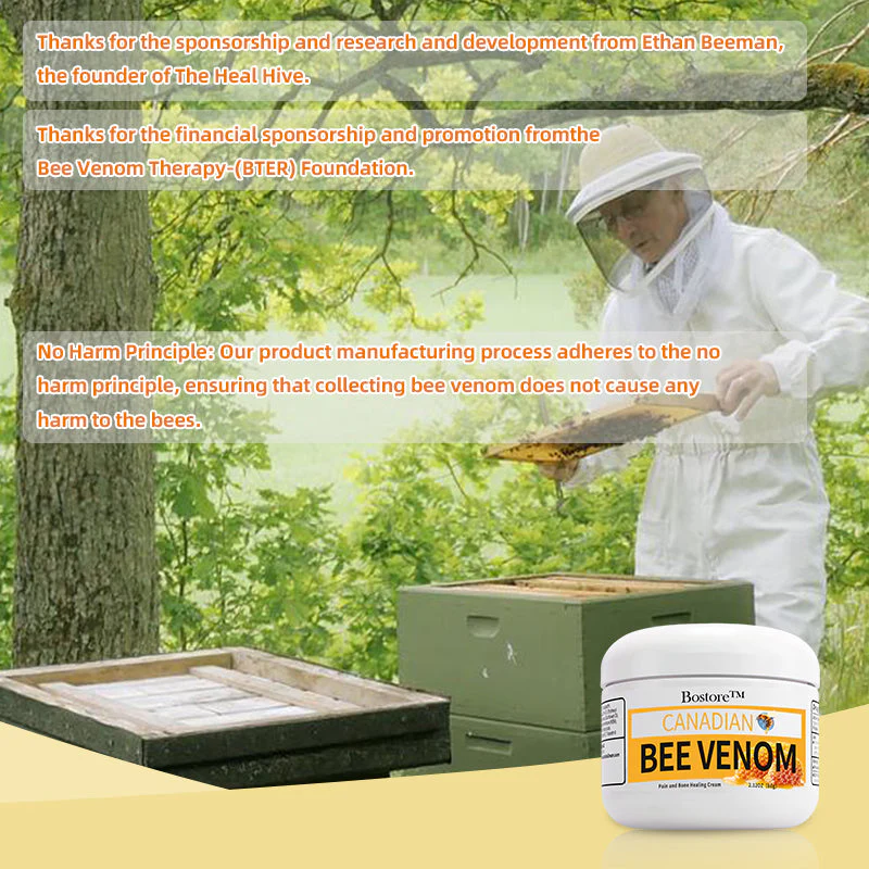 Canadian honey bee Venom Pain and Bone Healing Cream - Image 8