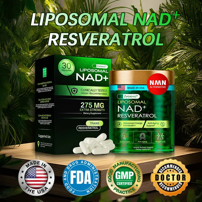 Liposomal NAD+ Resveratrol Capsule Supplement