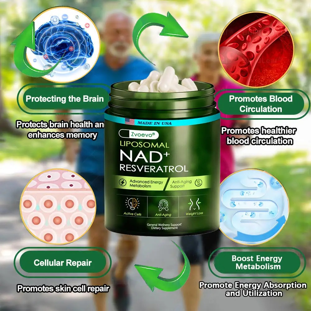 Liposomal NAD+ Resveratrol Capsule Supplement - Image 8