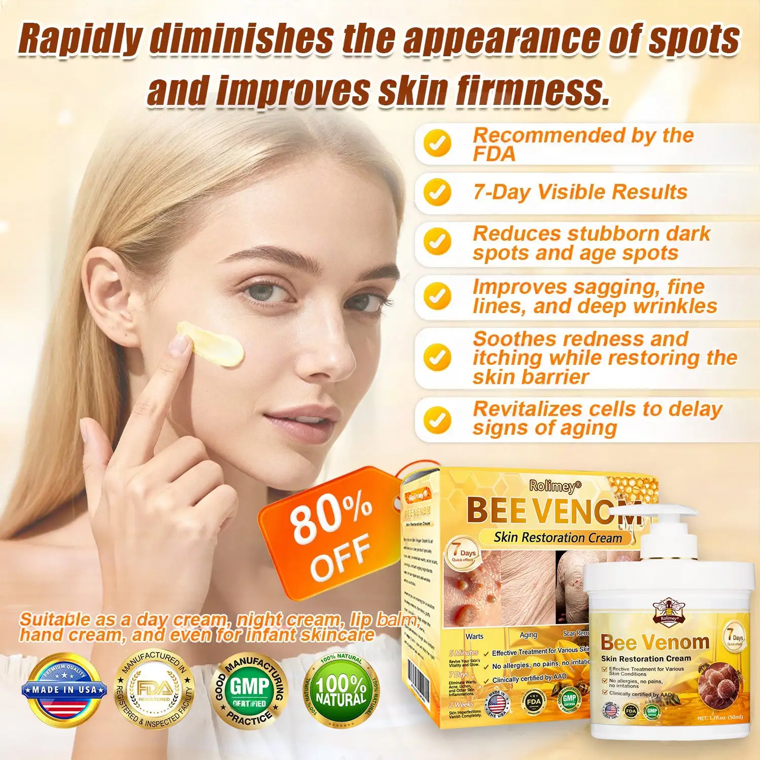 Bee Venom Skin Restoration Cream - Image 2