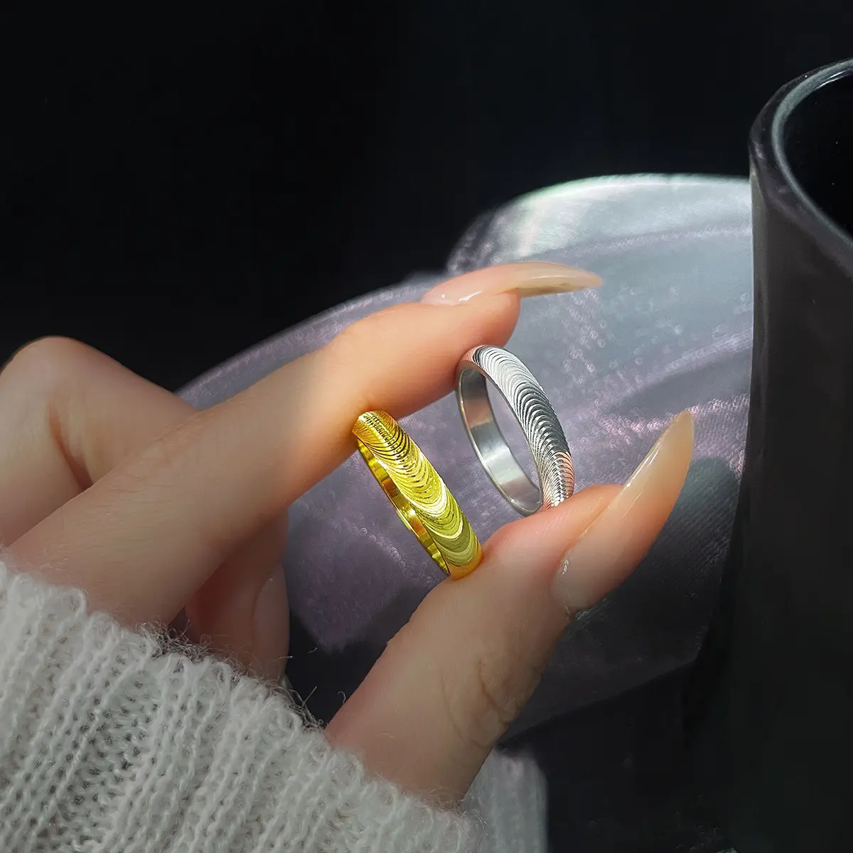 DIYSTAR Lymphatic magnetic therapy cats eye ring - Image 13