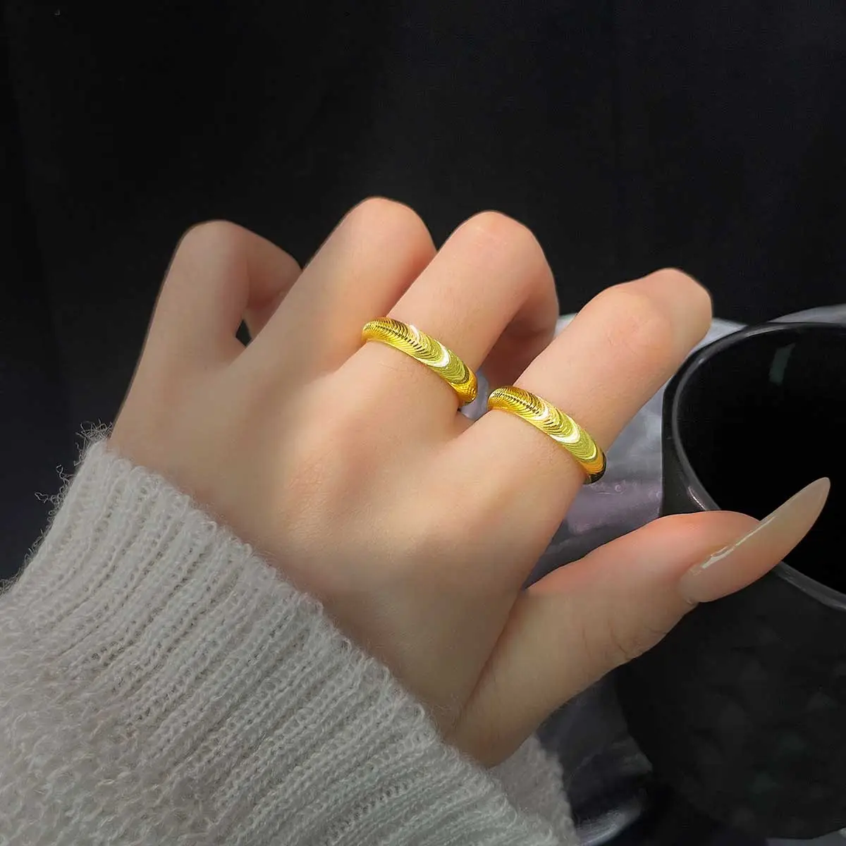 DIYSTAR Lymphatic magnetic therapy cats eye ring - Image 9