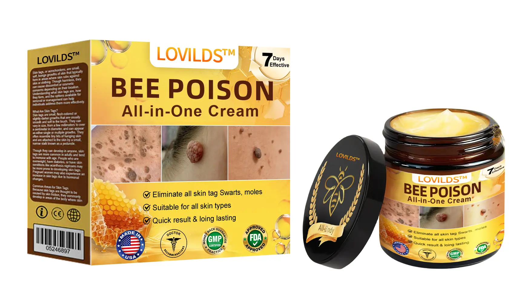 Bee Poison All-in-One Cream US Dermatologist Approved - Image 8