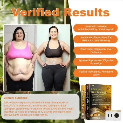 Bee Venom Lymphatic Drainage Slimming Patch - Image 4