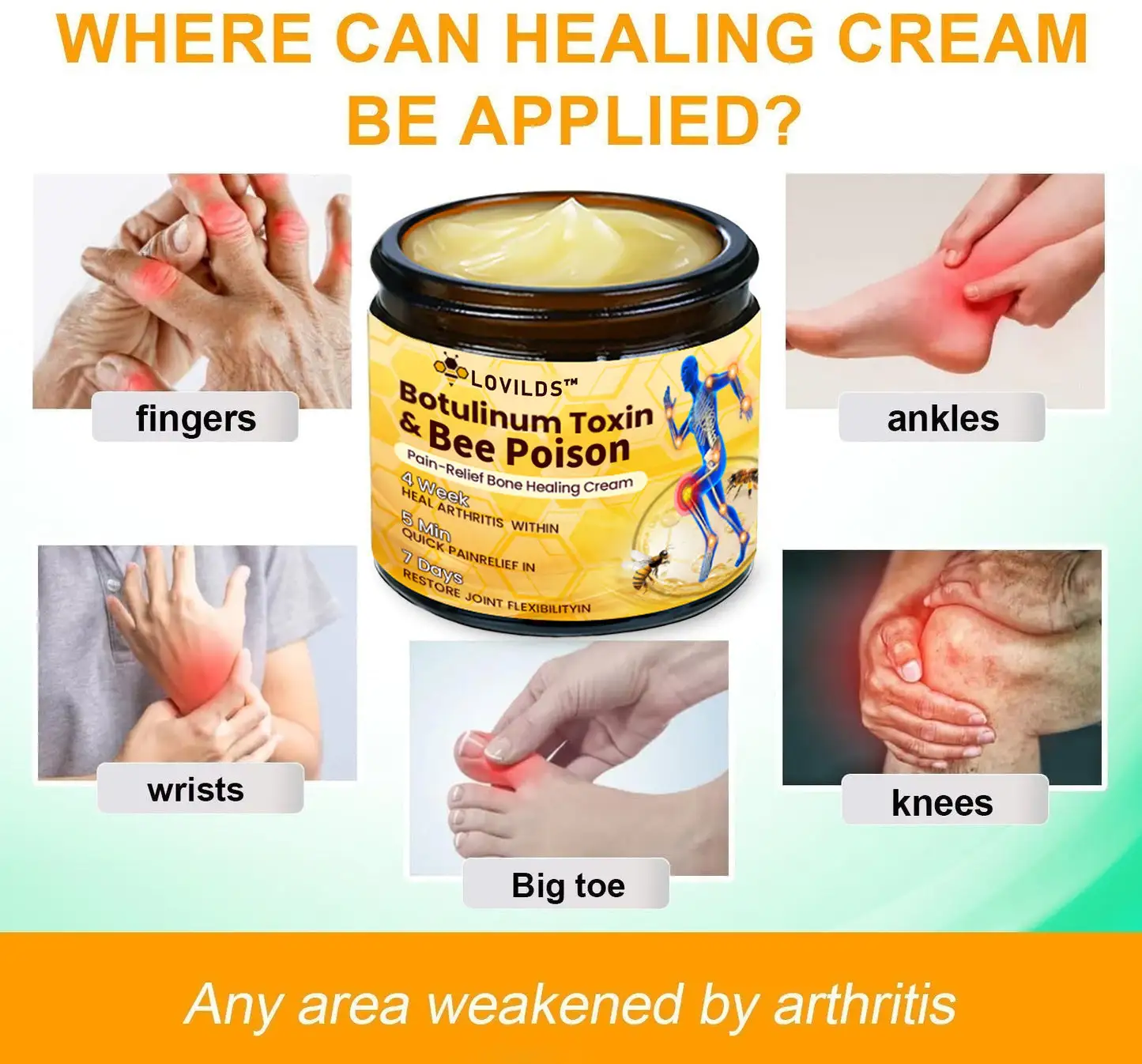 Botulinum Toxin & Bee Poison Pain-Relief Bone Healing Cream - Image 6