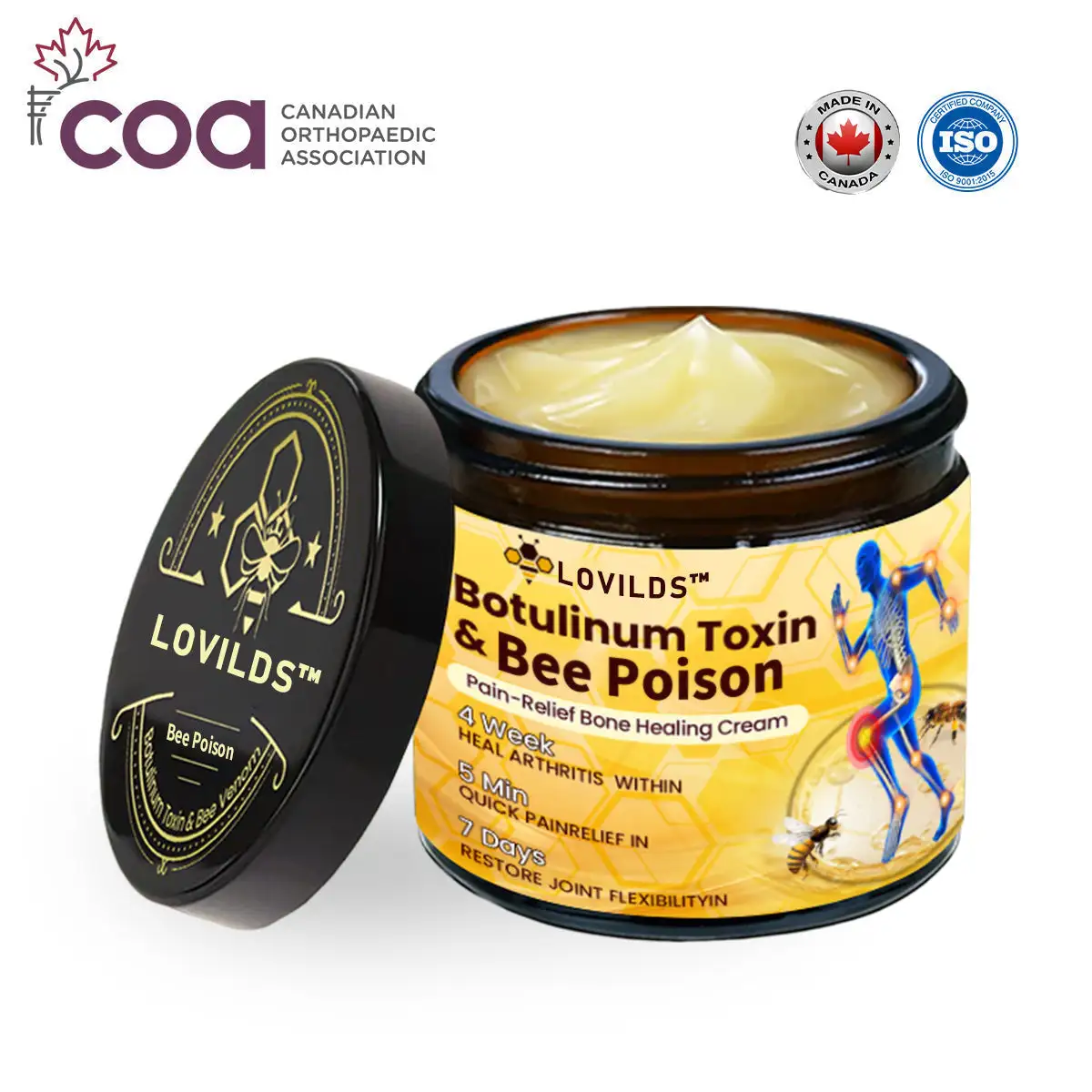 Botulinum Toxin & Bee Poison Pain-Relief Bone Healing Cream