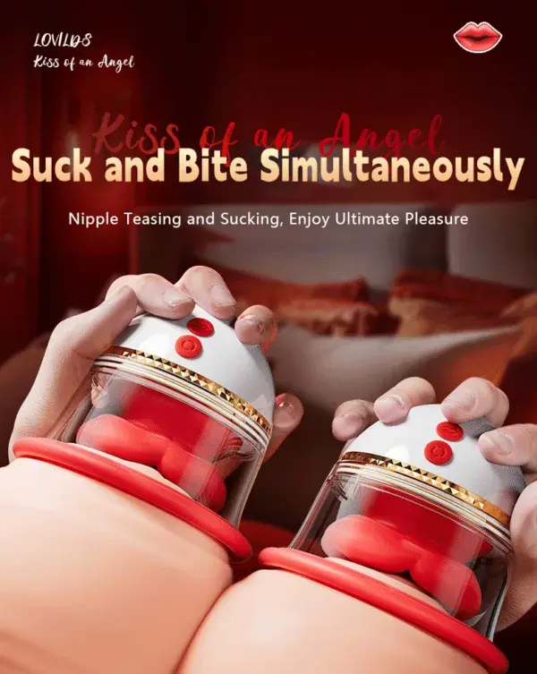 Kiss of an Angel – Breast Masturbator with Suction & Licking Stimulation - Image 4