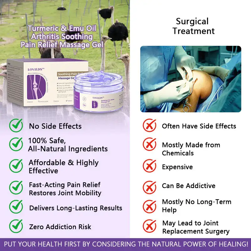 Turmeric & Emu Oil Arthritis Soothing Pain Relief Massage Gel - Image 7