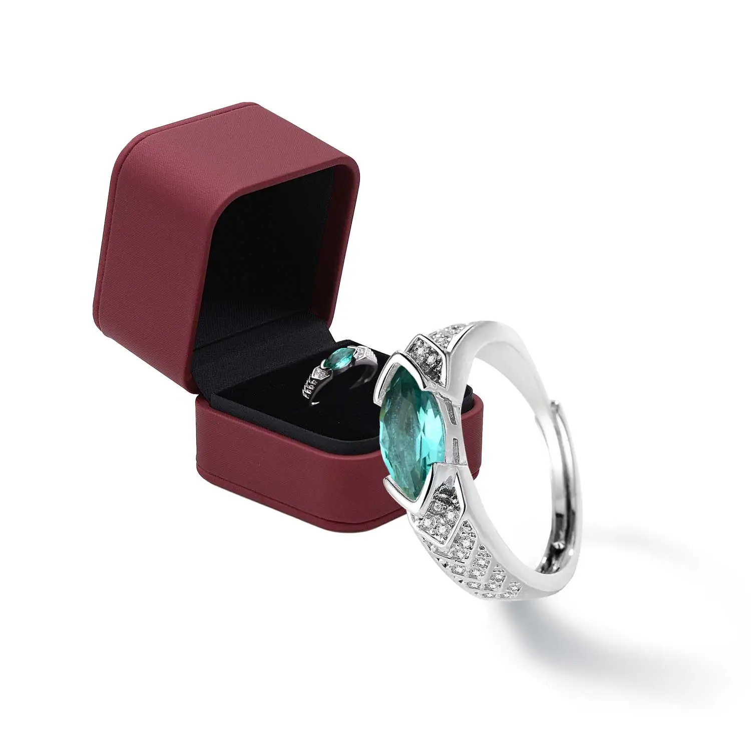 DIYSTAR Magnetology Moissanite Diamond Ring - Image 16