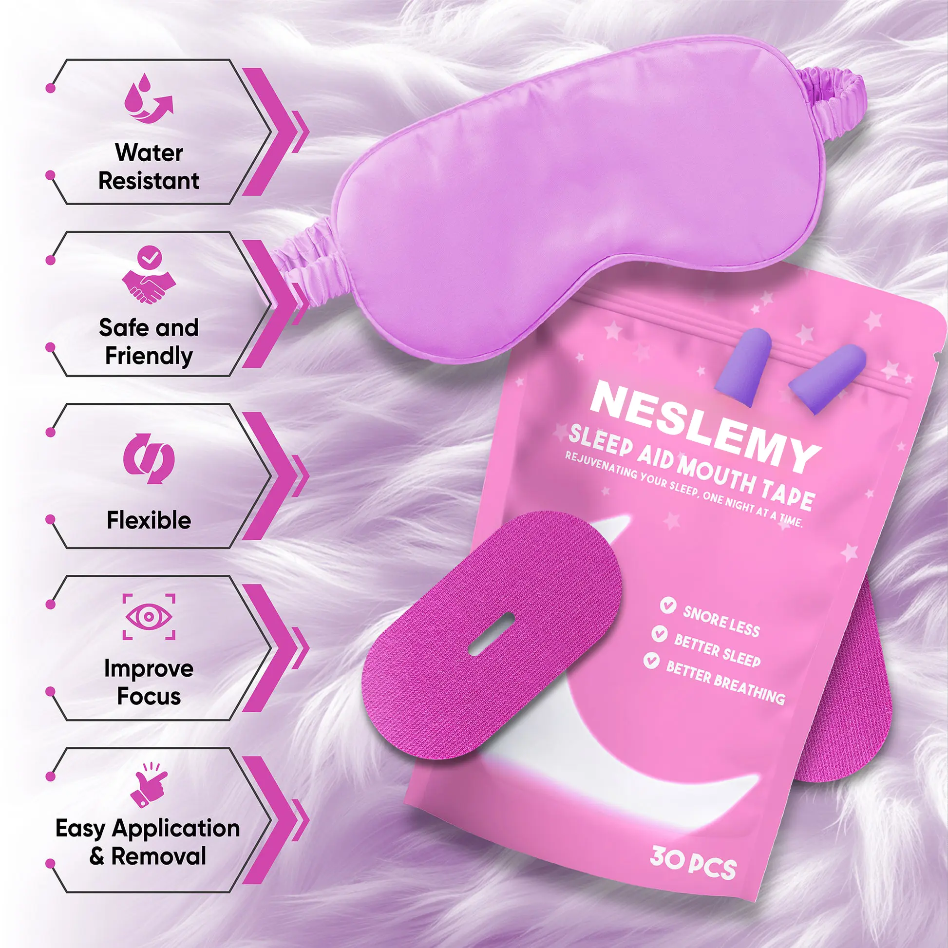 NESLEMY Breathable Mouth Tape for Rest & Recovery - Image 6