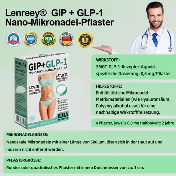 Nano-Mikronadel-Pflaster