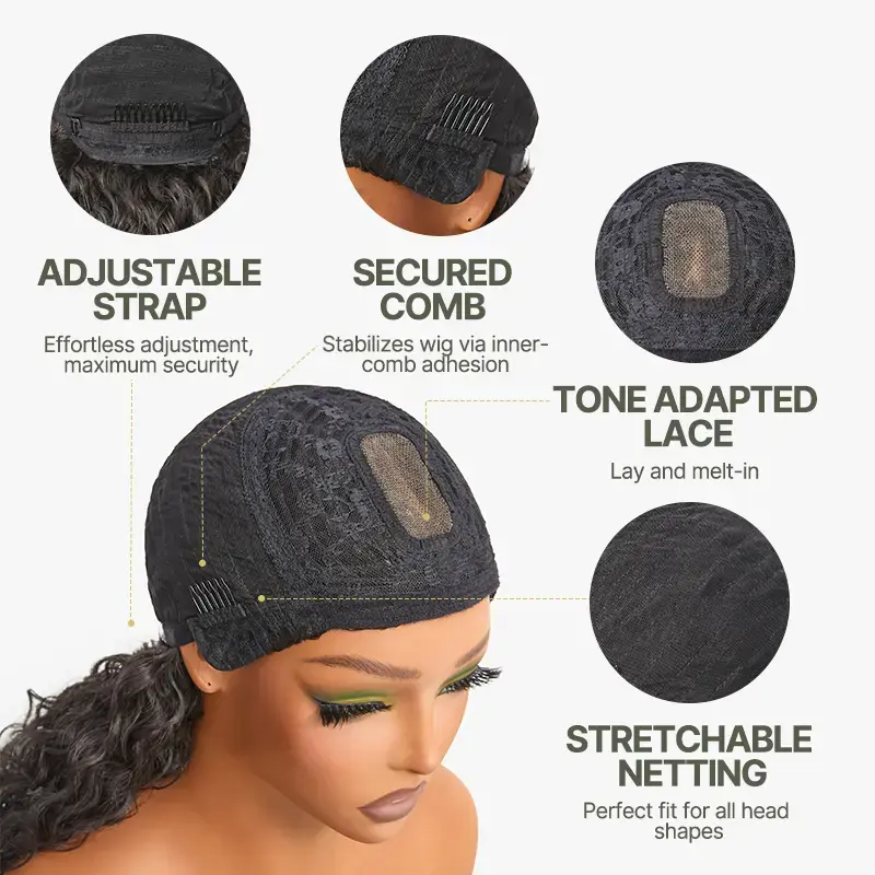 LOVILDS Effortless Shaggy Waves Big Hair Curly Hair Wig - Image 4