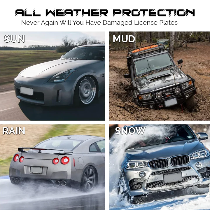 BlurPlate LCD Car License Plate Frame - Image 6