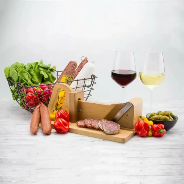 19th Century Wooden Sausage Cutter and Salami Slicer Machine - Image 5