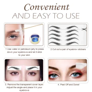 Alternative view of 4D Hair-Like EyeBrows Waterproof Tattoo