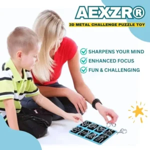 Alternative view of 3D Metal Challenge Puzzle Toy