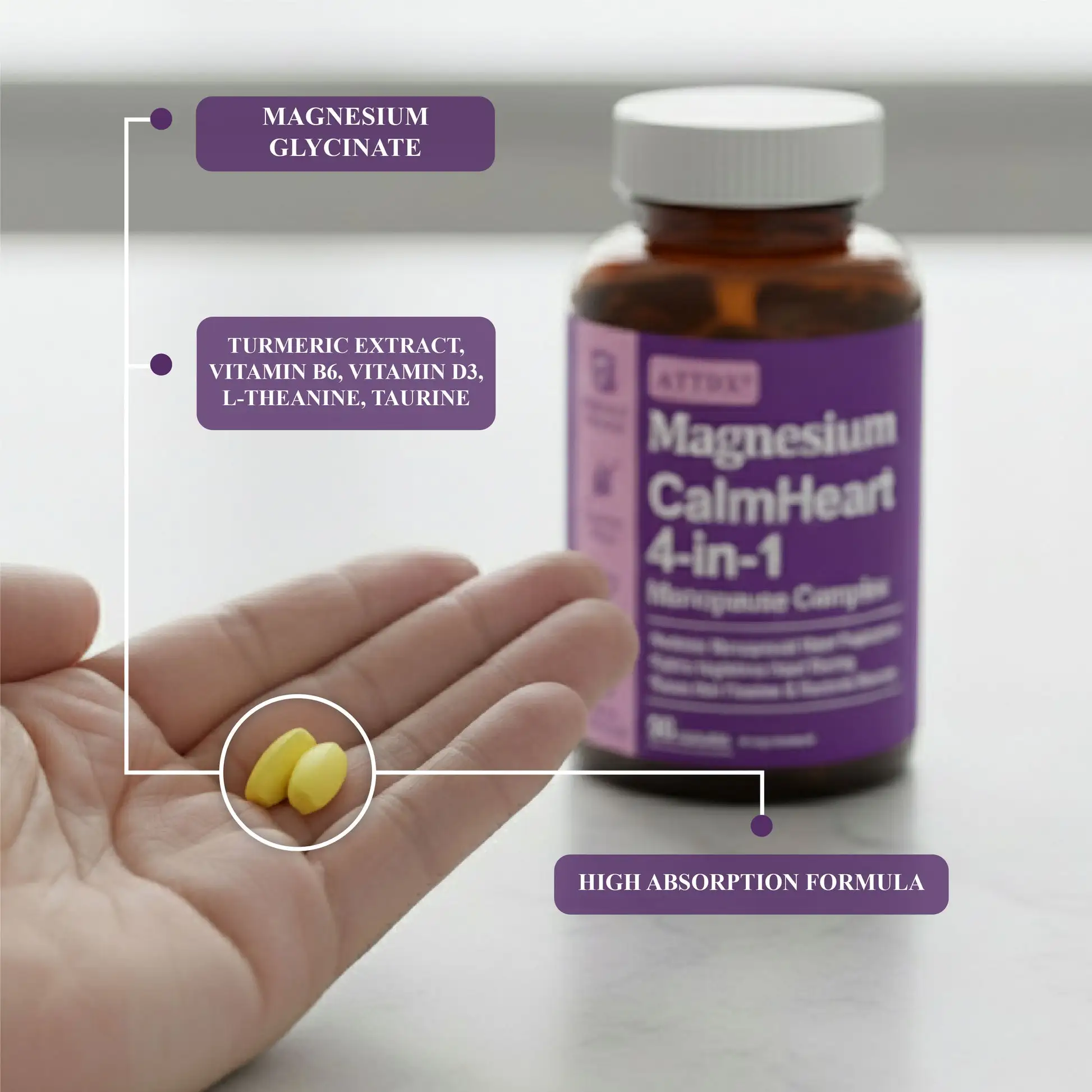 Magnesium CalmHeart 4-in-1 Menopause Complex - Image 2