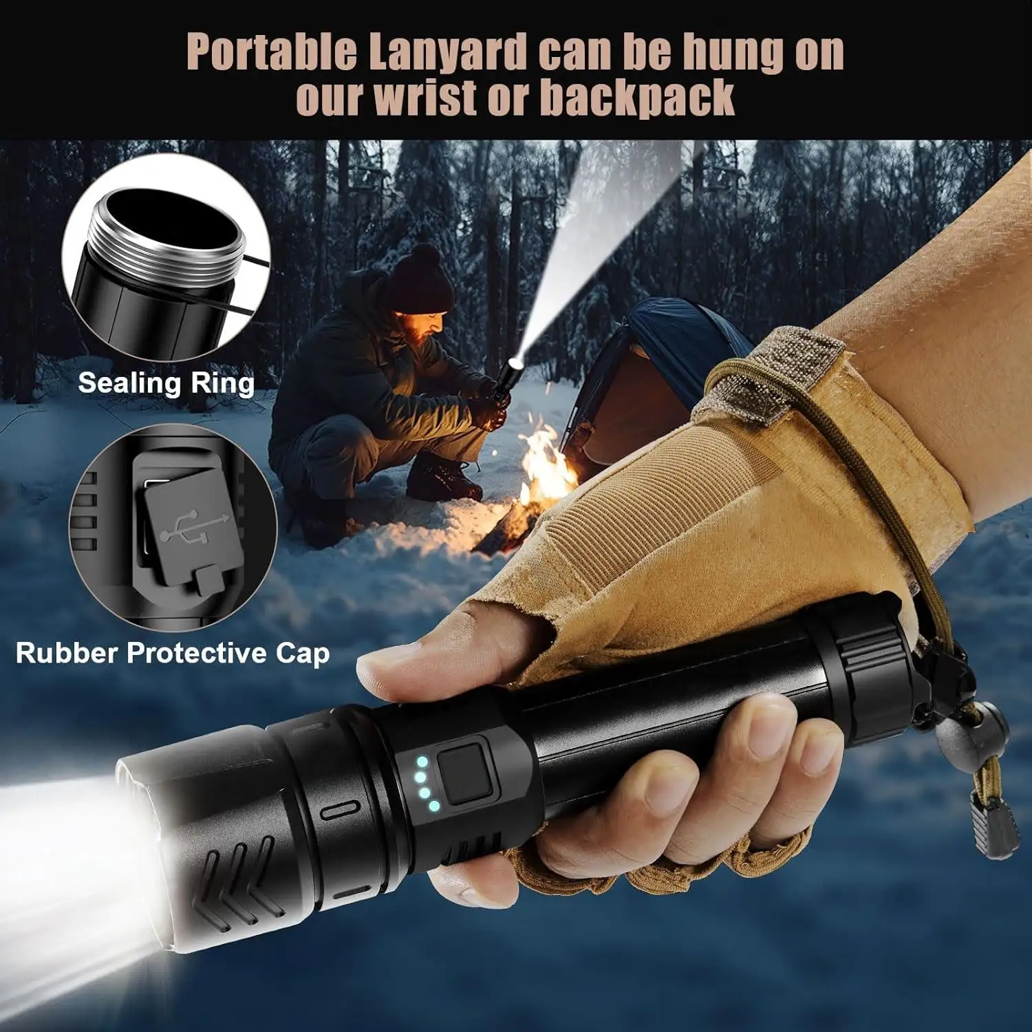 LED Flashlight – High Lumen Rechargeable Torch - Image 6