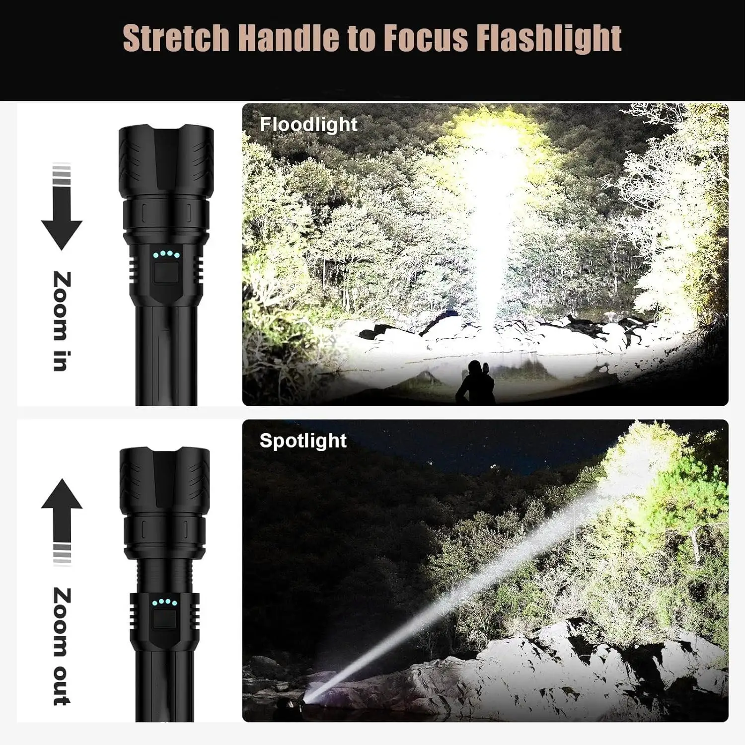 LED Flashlight – High Lumen Rechargeable Torch - Image 3