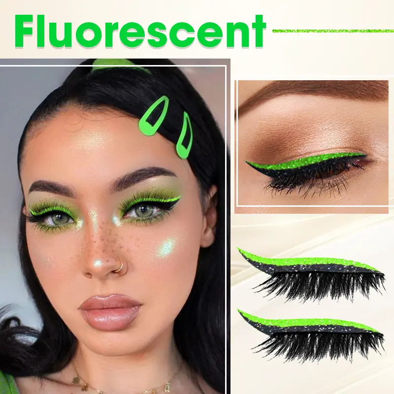 GlitzWink Cat Eyeliner Lashes Sticker - Image 12