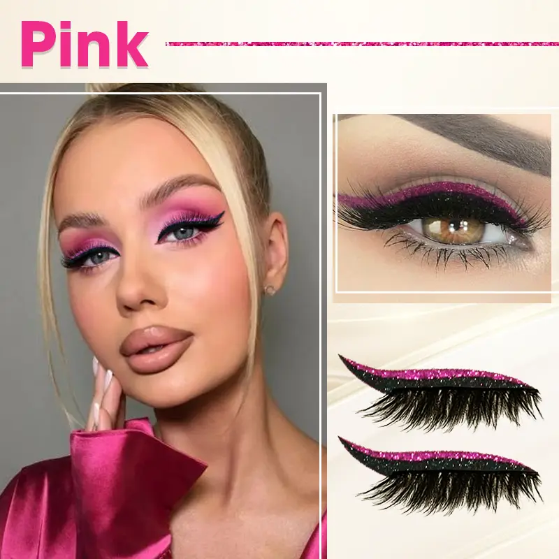 GlitzWink Cat Eyeliner Lashes Sticker - Image 6