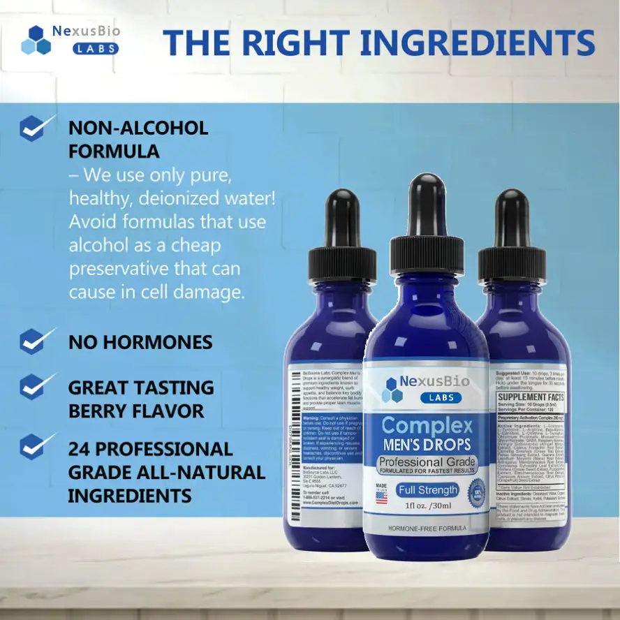 NexusBio Labs Complex Men's Drops - Image 4