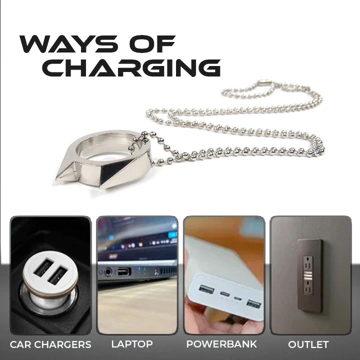 presents the 50,000,000 Volt Self-Defense Electroshock Ring - Image 5