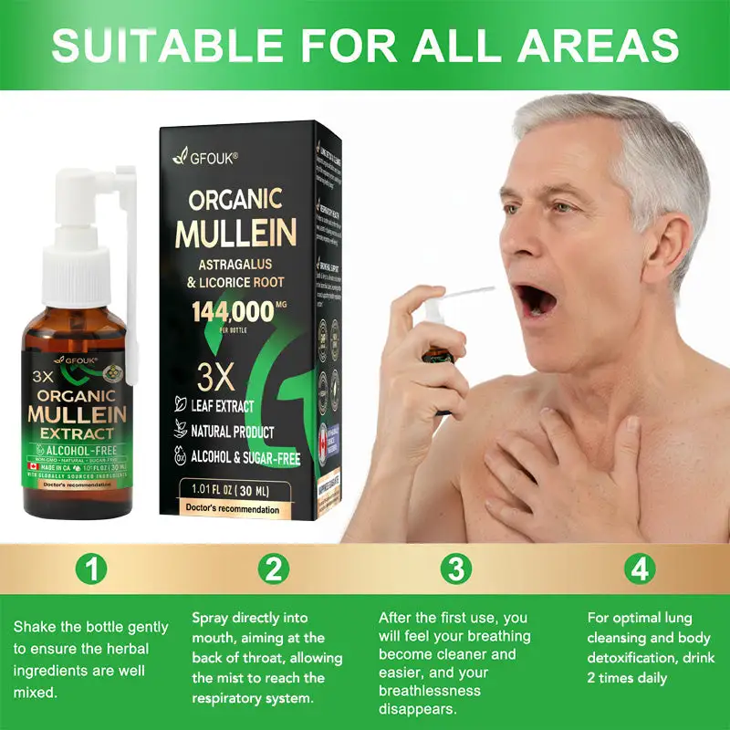 3X Concentrated Mullein Lung Cleanse Spray - Image 2