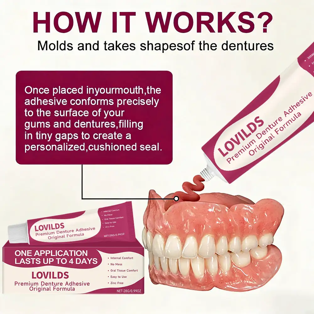 LOVILDS Firm Hold Denture Adhesive - Image 6