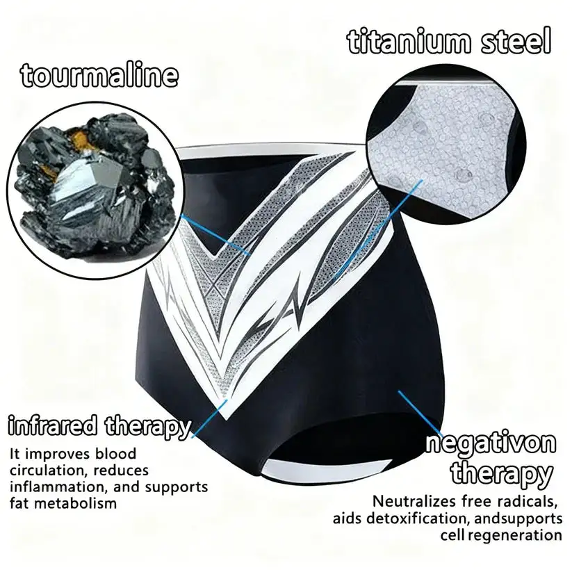 Self-regulating tourmaline shaping shorts with titanium fiber - Image 11