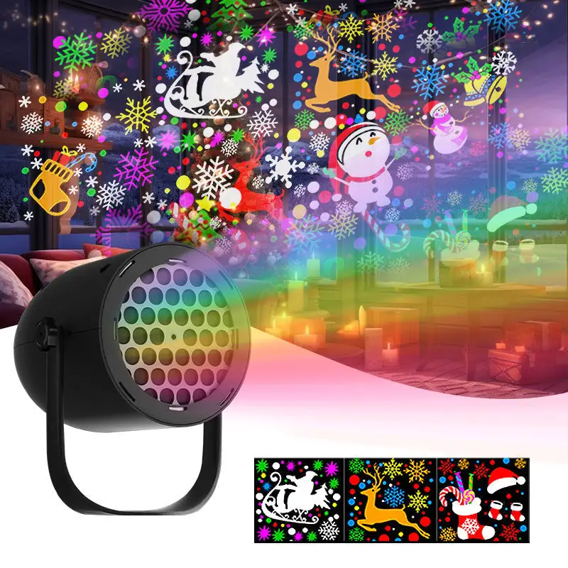 NESLEMY Christmas Projection Lamp 5V/1A with 16 Patterns USB Powered for Home - Image 6