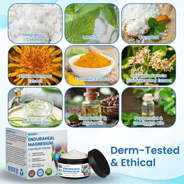 EnduraHeal Magnesium Pain Relief Cream - Image 10
