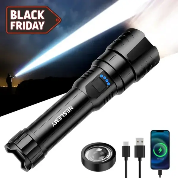 LED Flashlight – High Lumen Rechargeable Torch