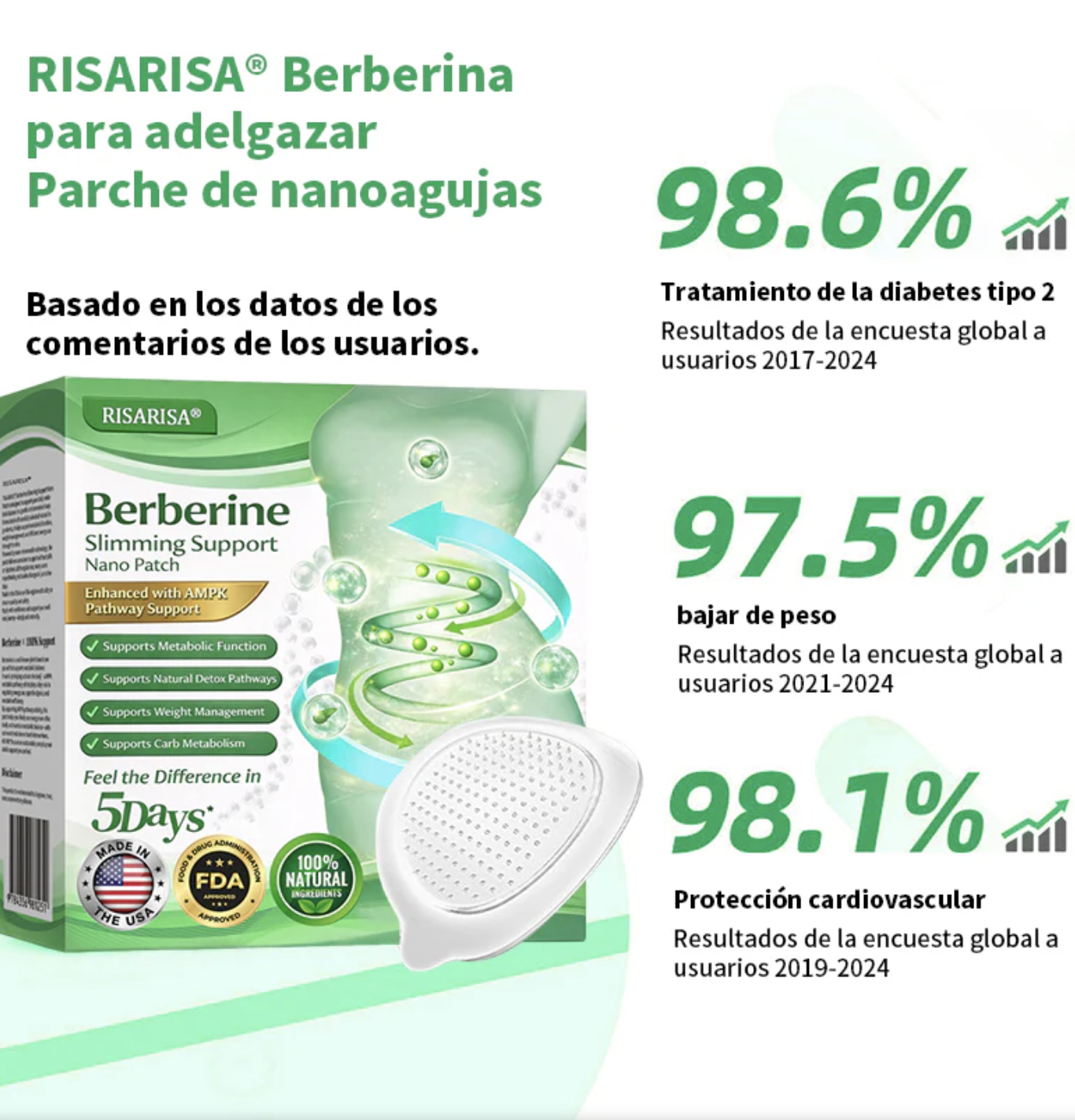 BERBERINE Solución de Parche Nano Un enfoque integral - Image 2