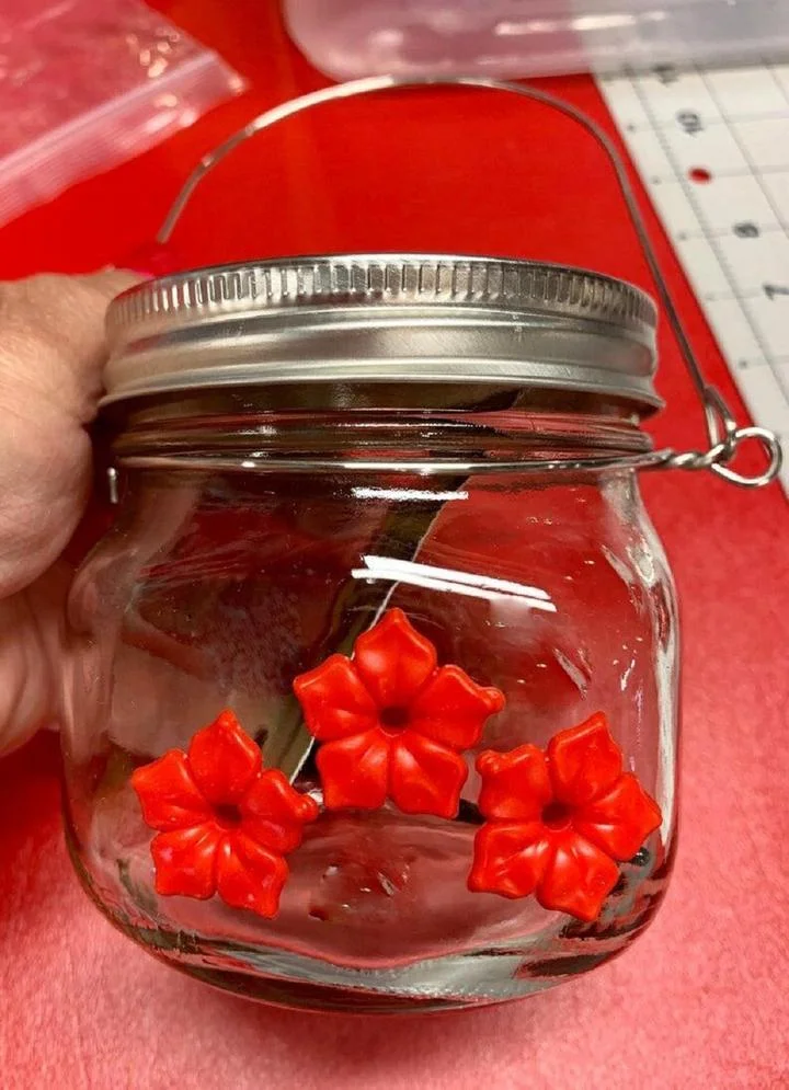 Beautiful Hummingbird Feeder With Three Ports - Image 6