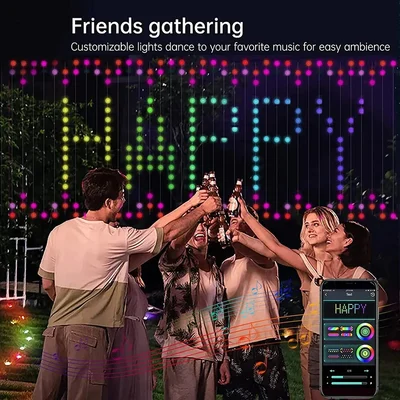 Color Waves LED Curtain Sync Lights - Image 4