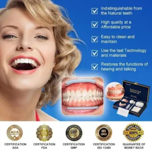 Alternative view of Advanced Customized Full Denture Set