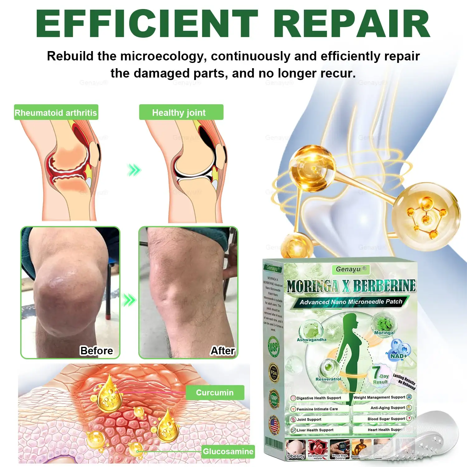 ️ MORINGA+BERBERINE Advenaced Nano Microneedle Patch - Image 9