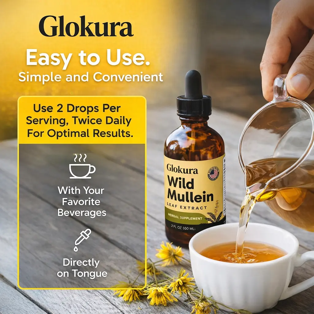 Glokura Maximum Potency Wild Mullein Drops - Image 3