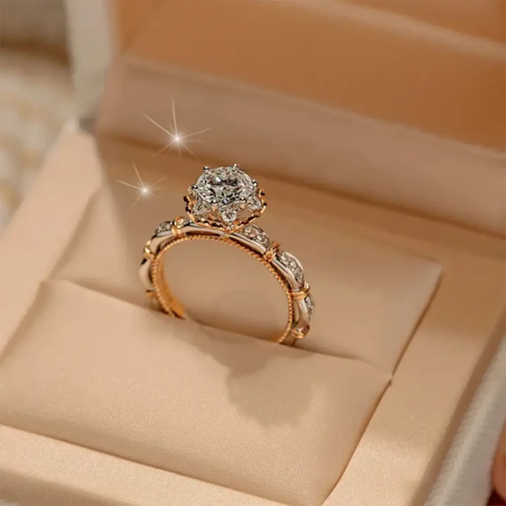 Rose Moissanite Ring - Image 11