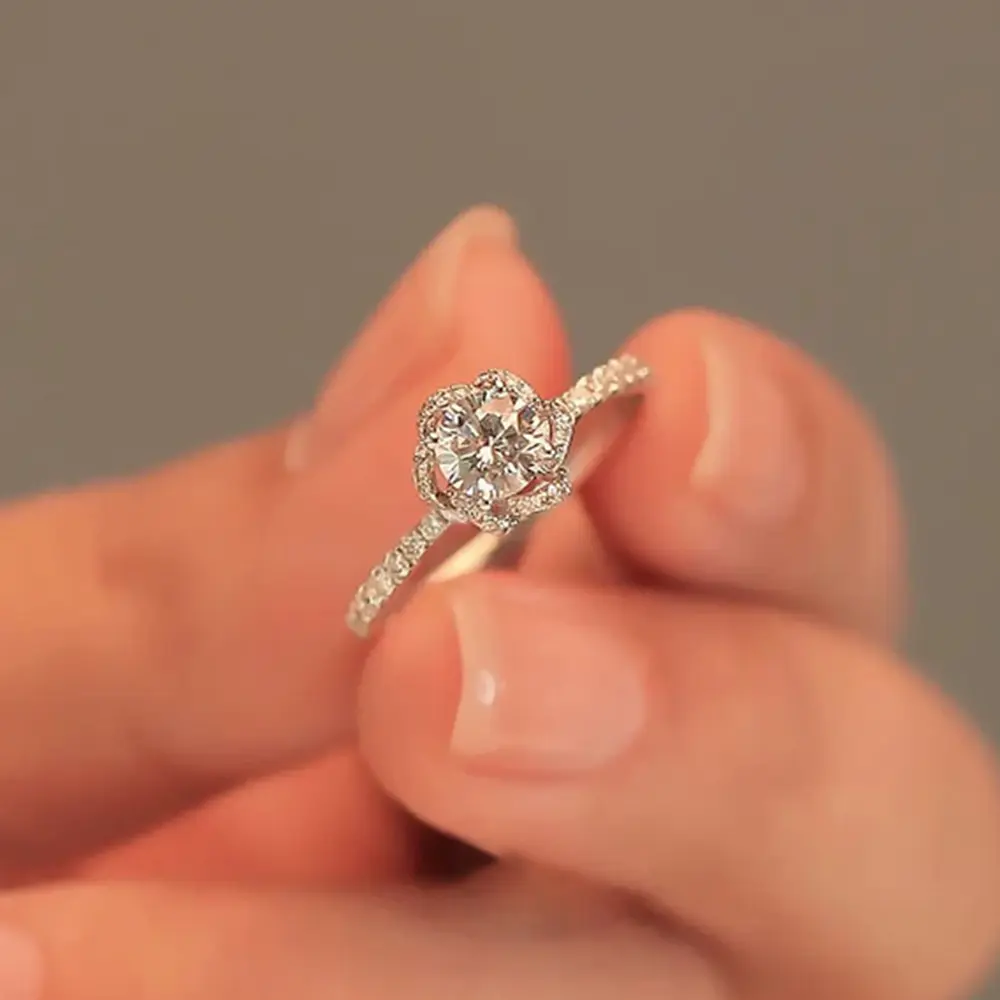 Rose Moissanite Ring - Image 12