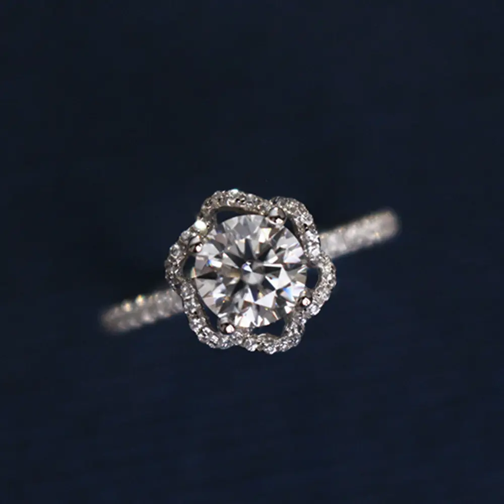 Rose Moissanite Ring - Image 3