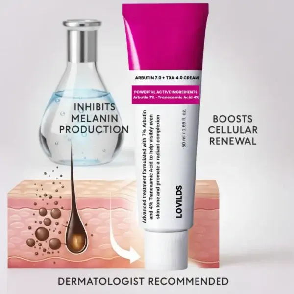 Facial Cream with 7% Arbutin + 4% Tranexamic Acid - Image 6