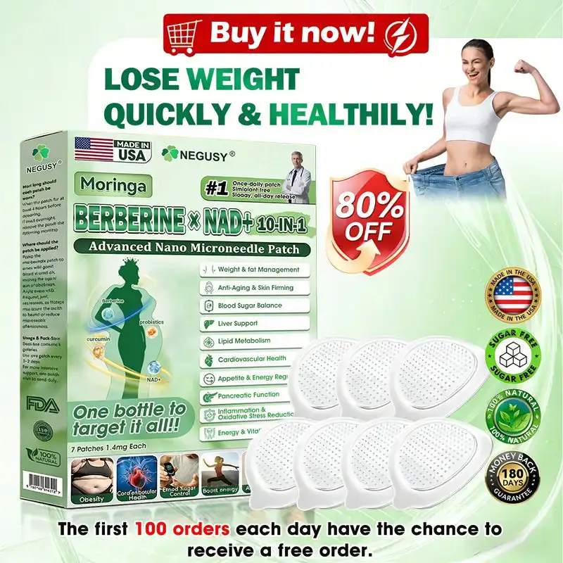 Moringa .Berberine x NAD+ 10-in-1 Advanced Nano Microneedle Patch - Image 3