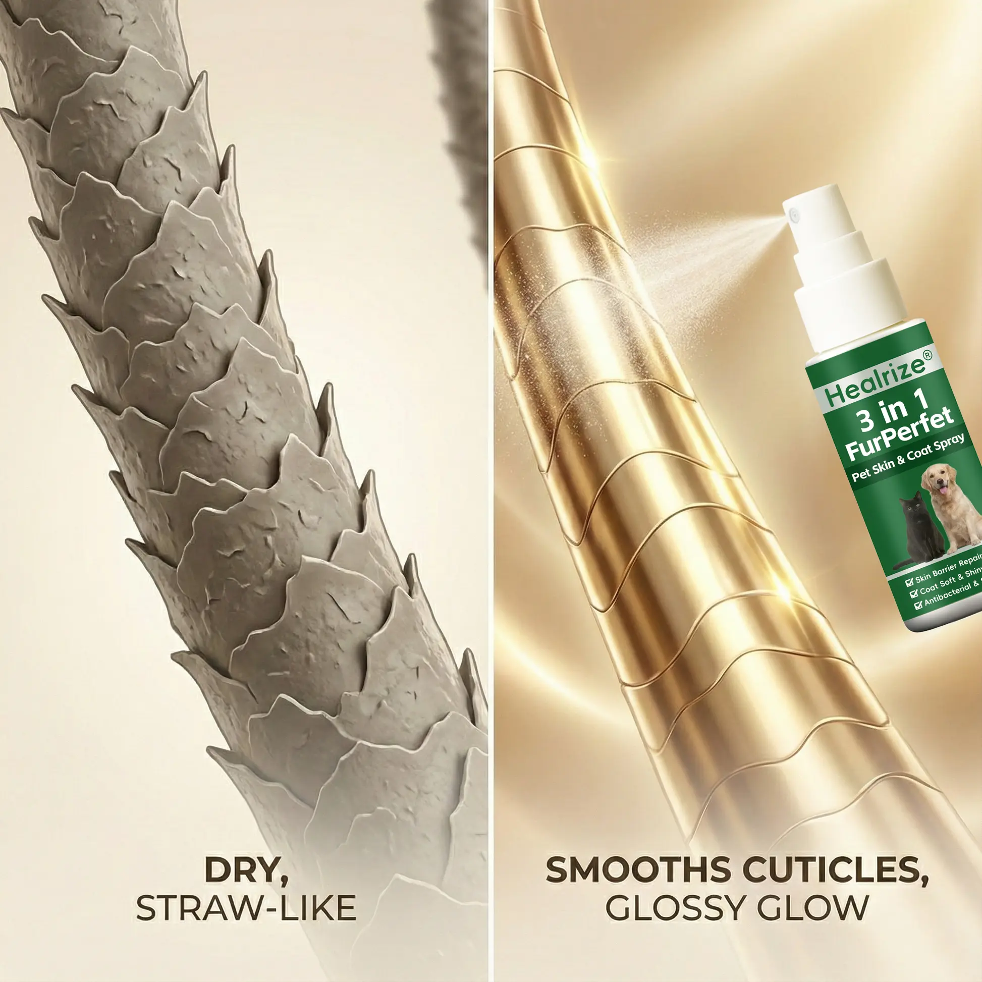 3 in 1 FurPerfect Pet Skin & Coat Spray - Image 2